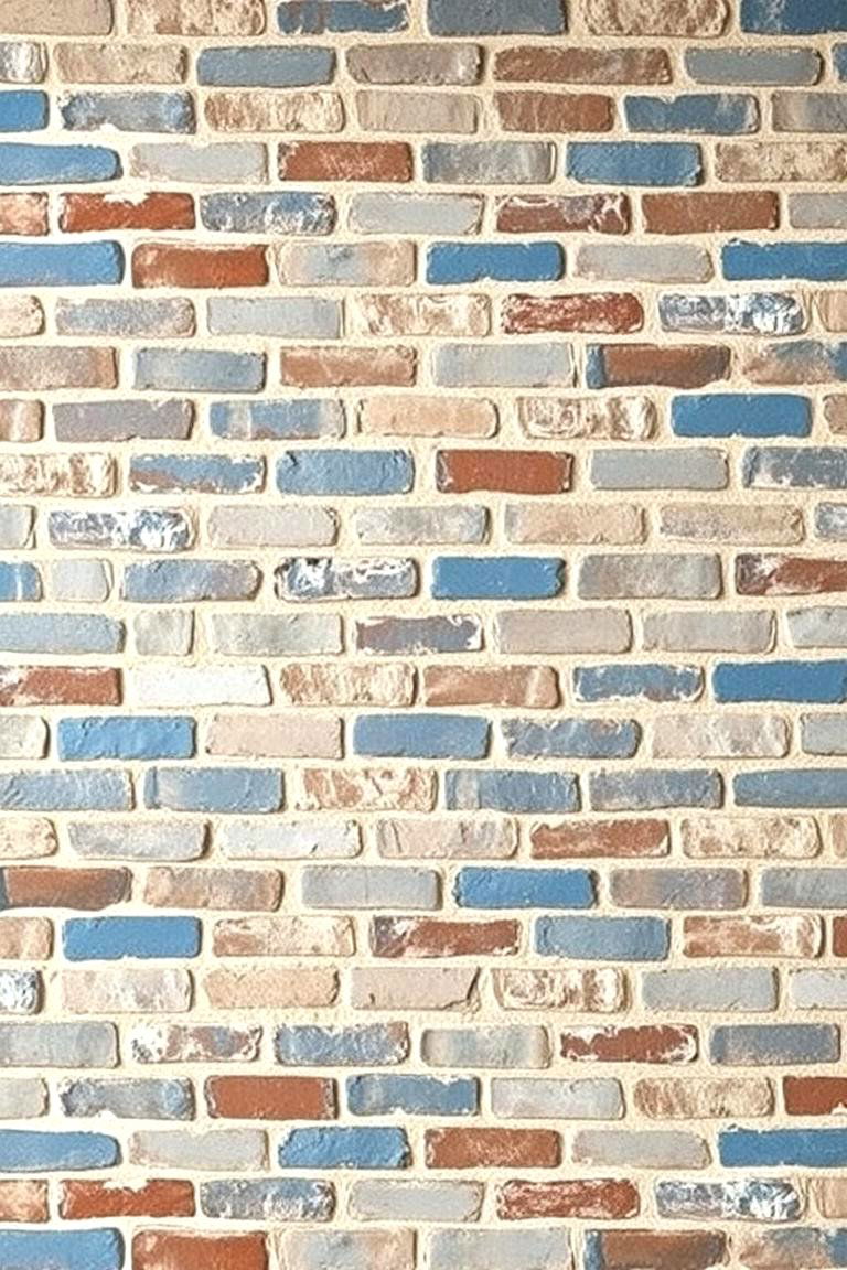 Brick Blue Fusion - 24 Blue Accent Wall Ideas