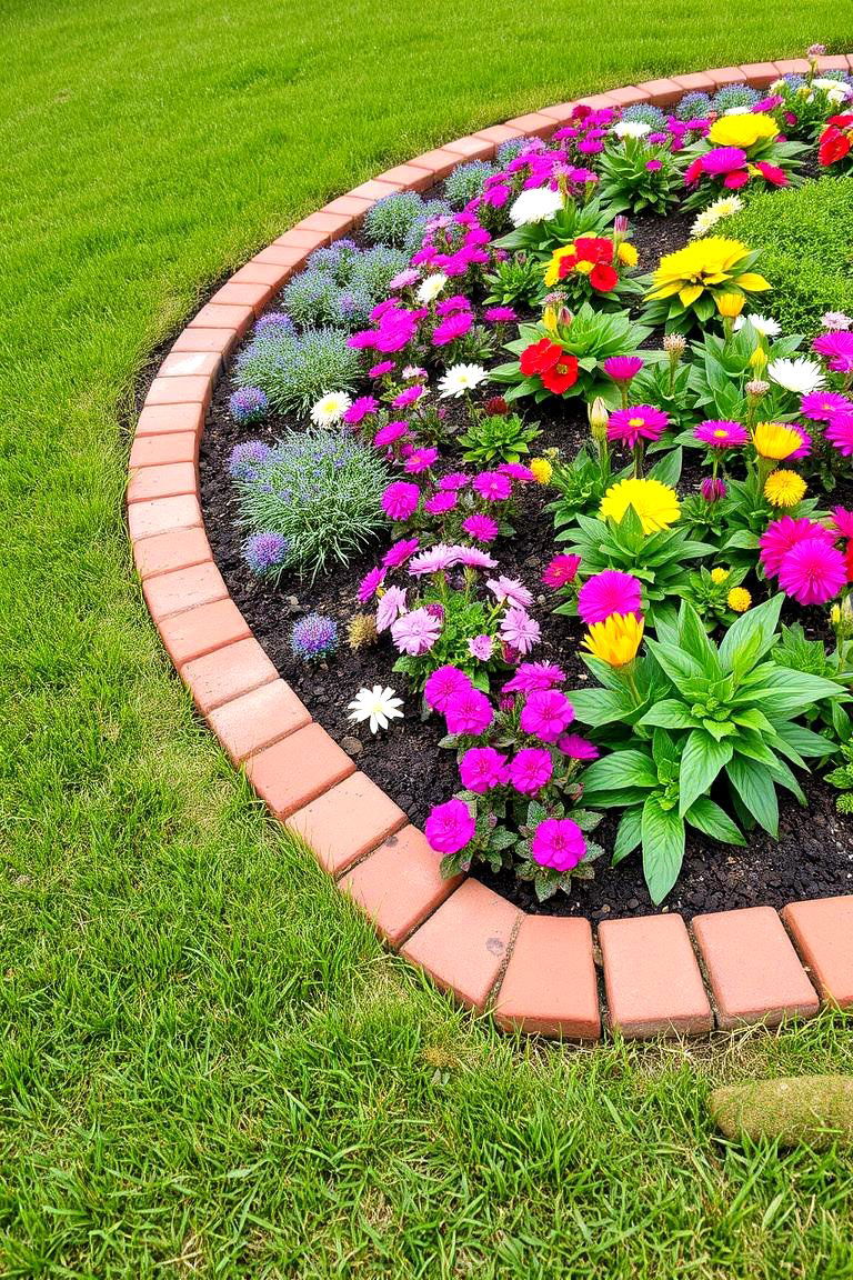 Brick Border - 24 Garden Edging Ideas