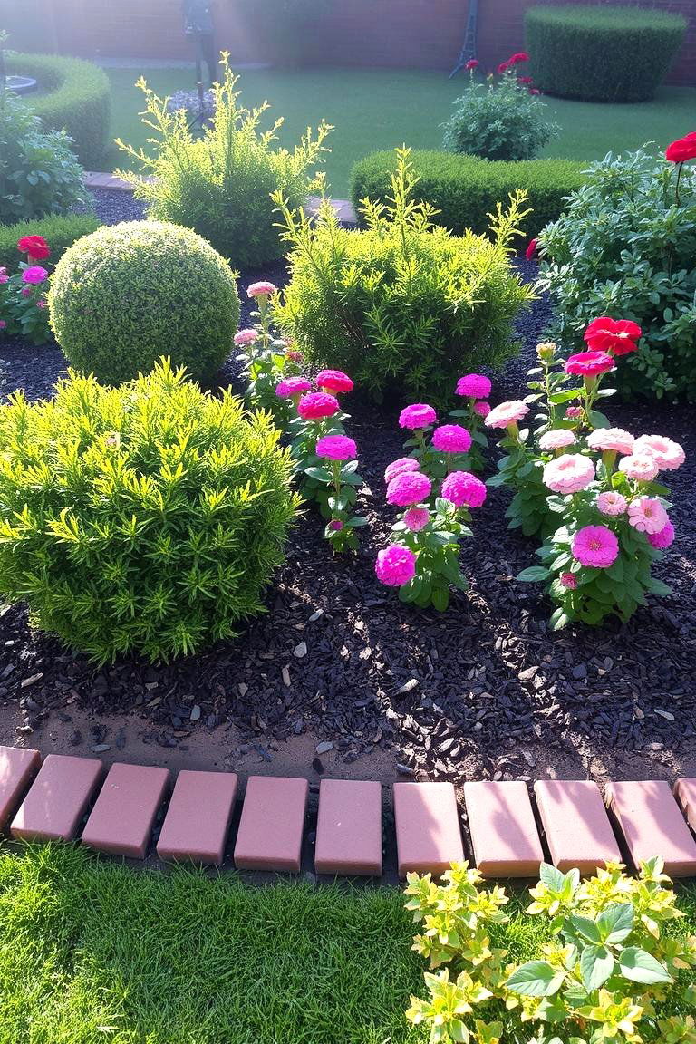 Brick Edging for Classic Charm - 24 Mulch Edging Ideas