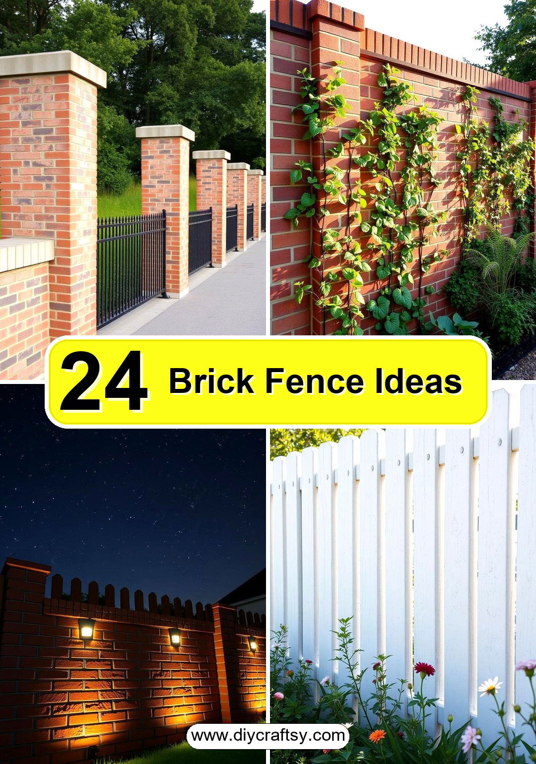 Brick Fence Ideas