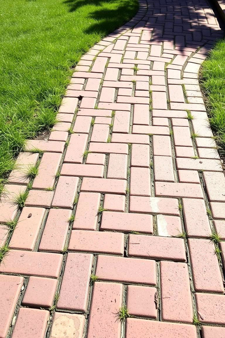 Brick Paver Walkway - 24 Farmhouse Walkway Ideas
