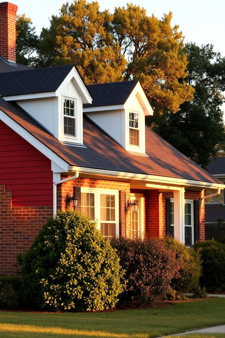 Brick Red Siding - 24 House Siding Colors
