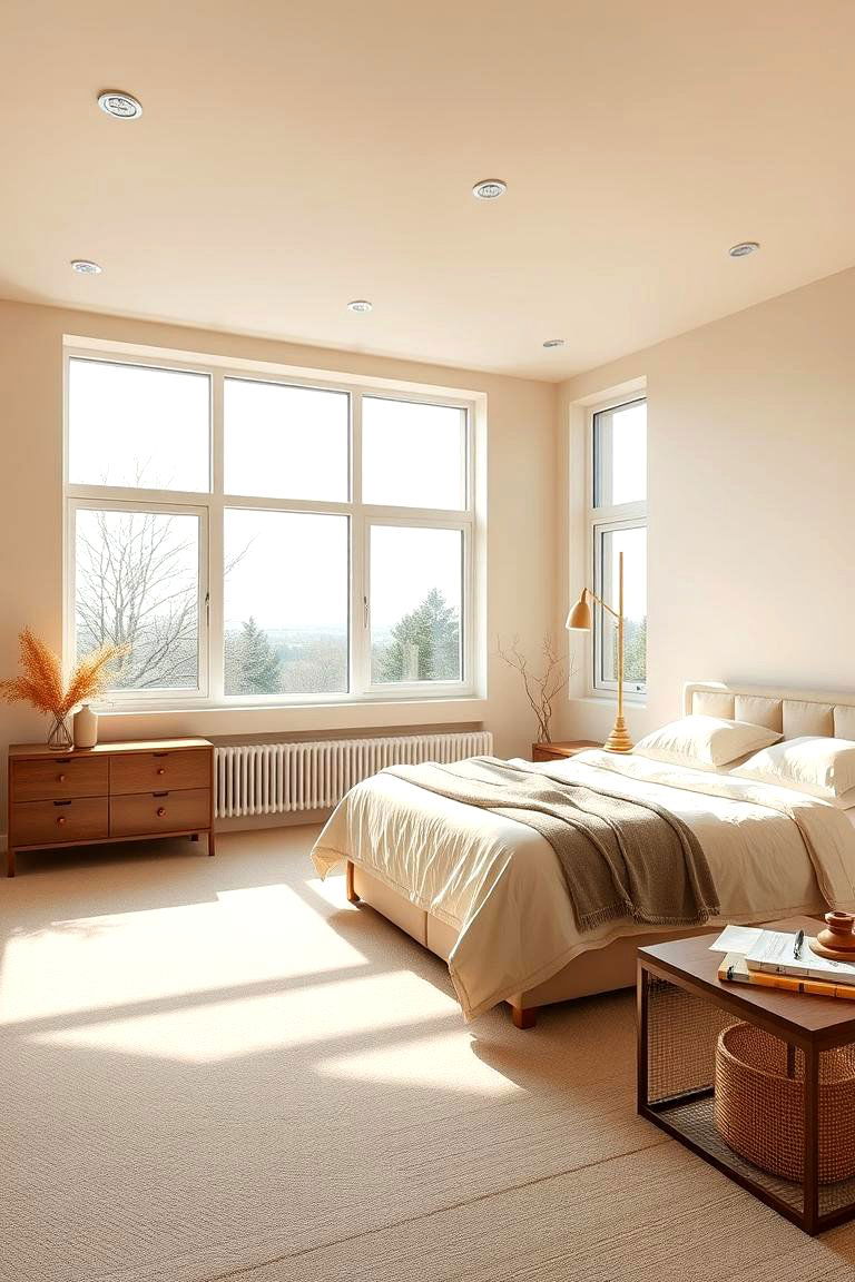 Bright Beige with Natural Light - 24 Beige Bedroom Ideas