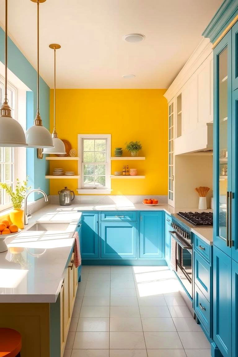 Bright Color Palette Design - 24 Summer Kitchen Ideas