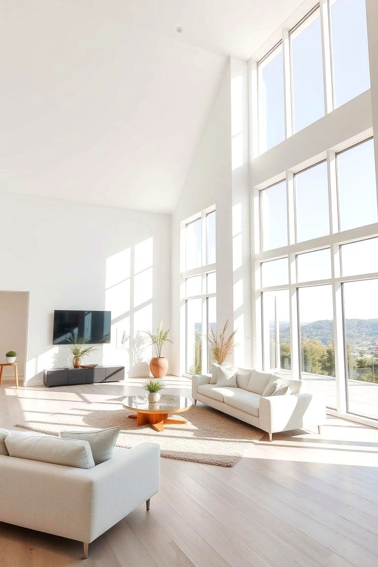 Bright Natural Light and Neutral Palette - 24 Magnolia Living Room Ideas