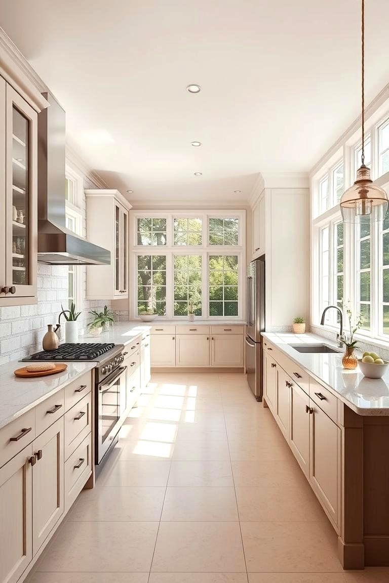 Bright and Airy - 24 Kitchens With Beige Kitchen Cabinets