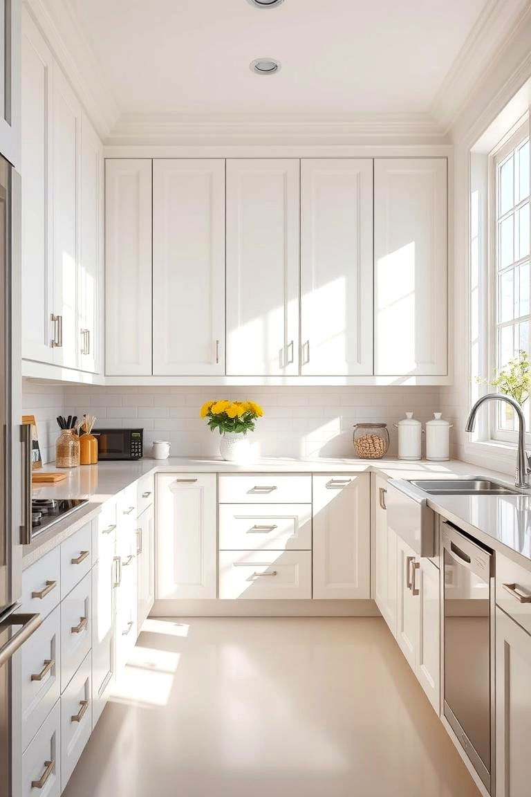 Bright and Airy Off white Kitchen Cabinets - 24 Off-white Kitchen Cabinets