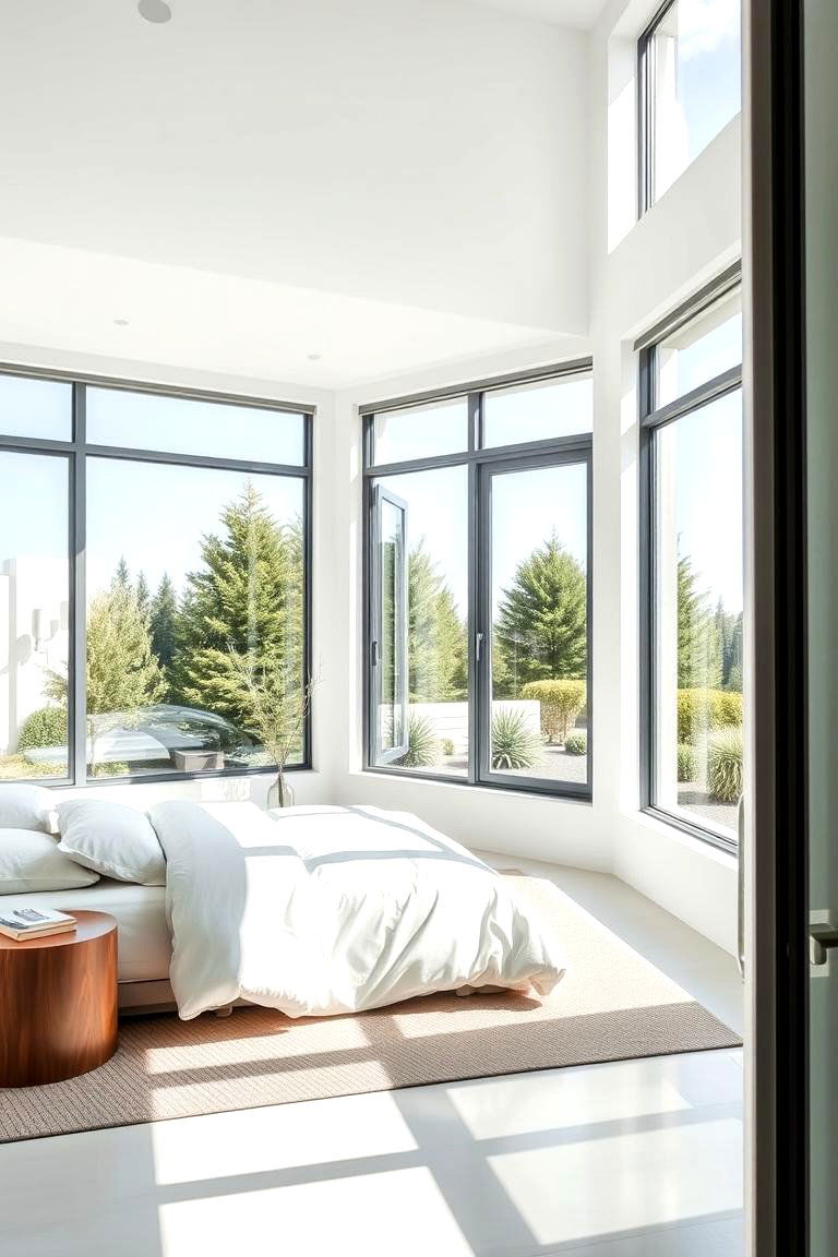 Bright and Airy Optimized for Natural Light - 24 Bedroom Interior Design Ideas
