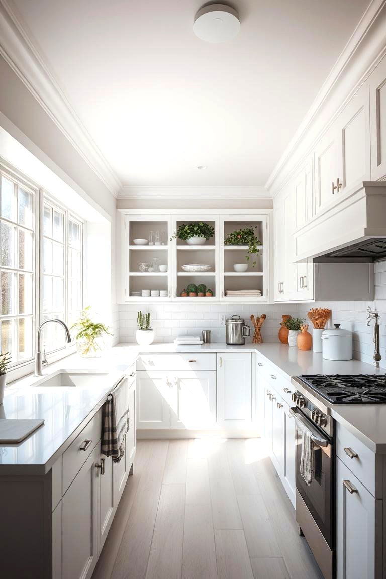 Bright and Airy White Interiors - 24 White Kitchen Ideas