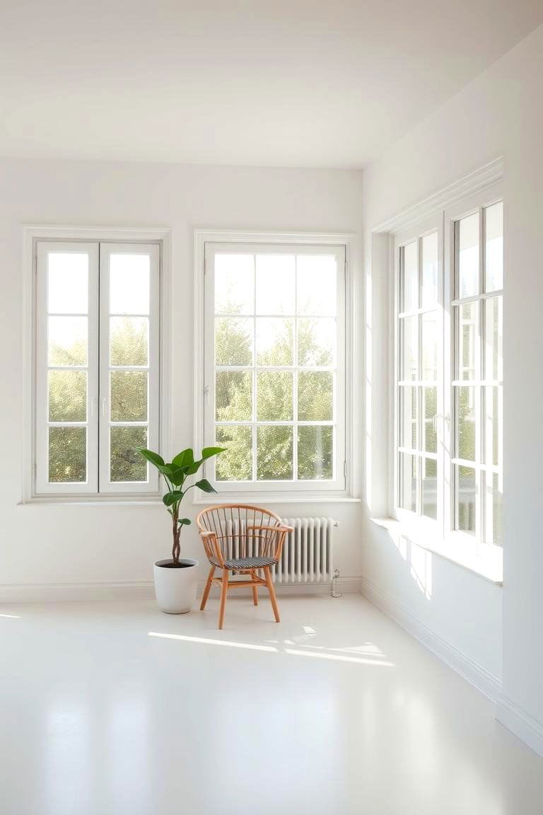 Bright and Airy White Walls - 24 Morning Room Ideas