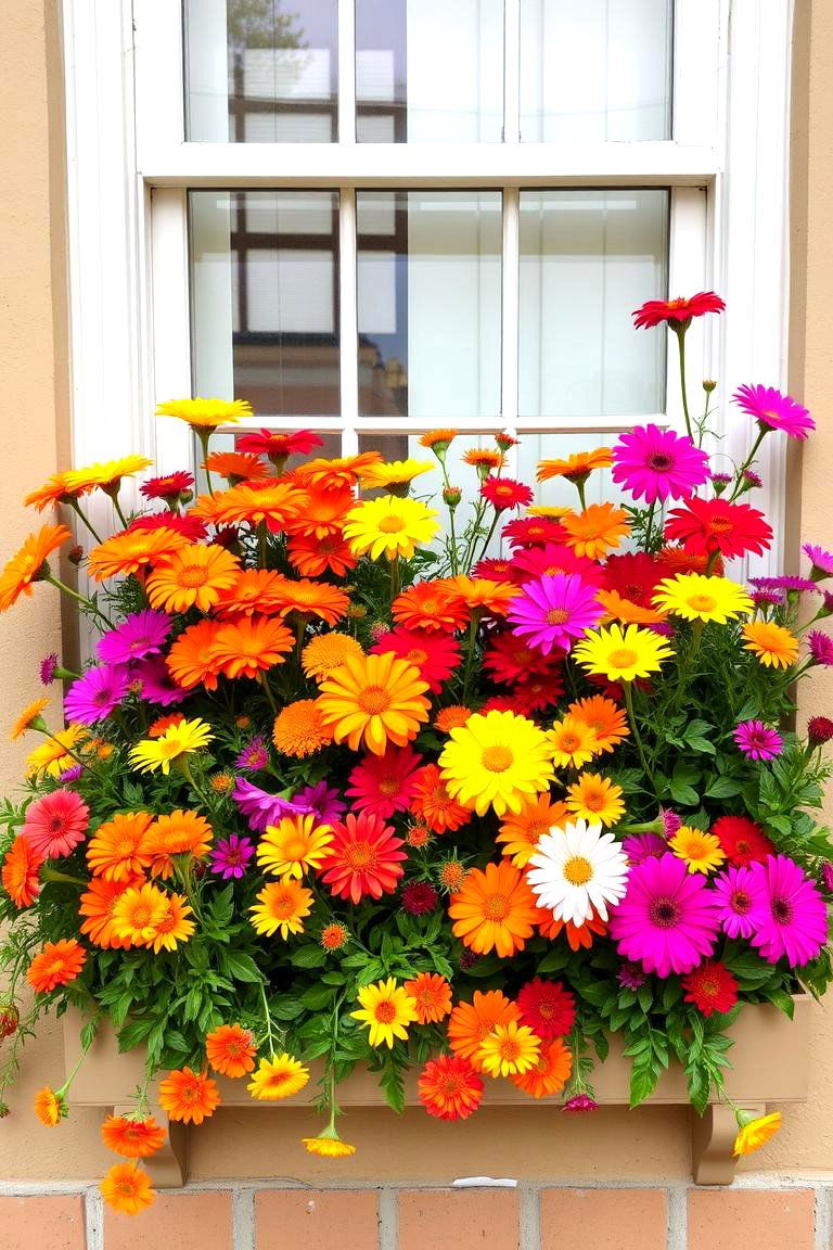 Bright and Bold Annuals - 24 window box ideas