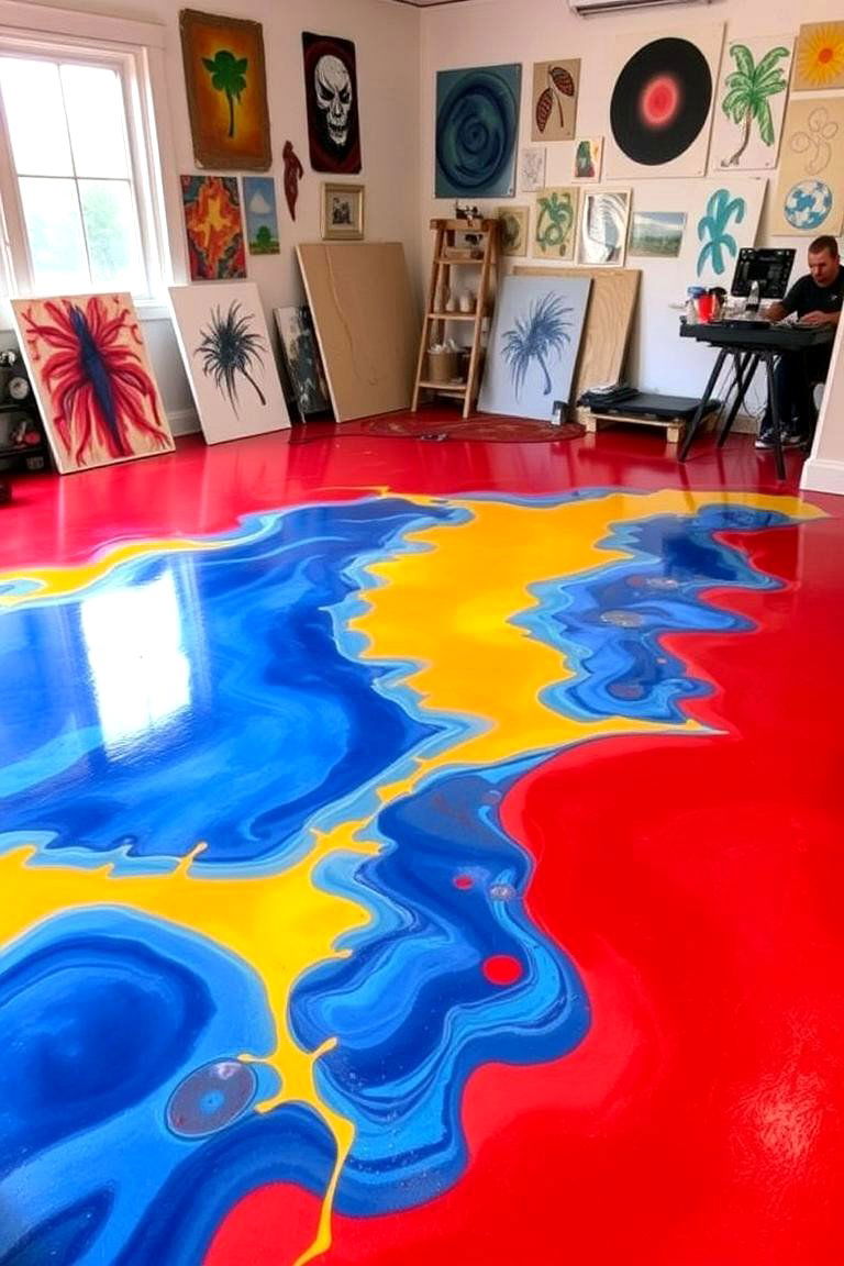 Bright and Bold Epoxy Floors - 24 Epoxy Floor Designs