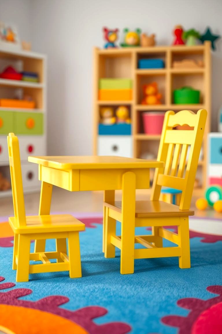Brightly Colored Childrens Furniture - 24 Painted Furniture Ideas