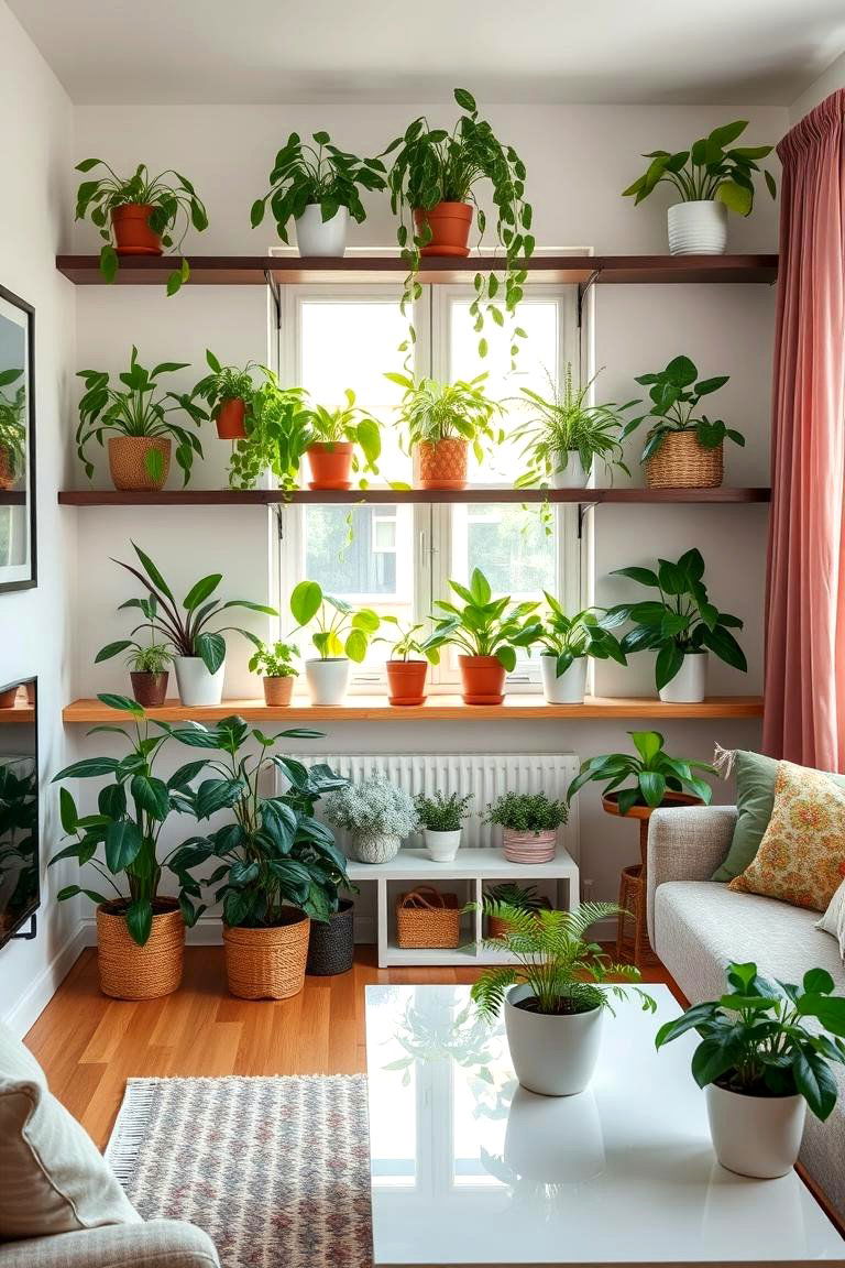 Bring Life Indoors with Plants - 24 Small Living Room Ideas