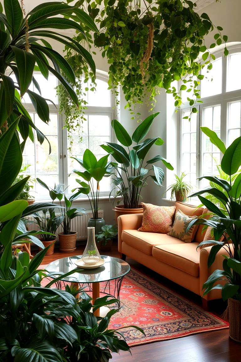 Bring the Outdoors In with Indoor Plants - 24 Large Living Room Ideas
