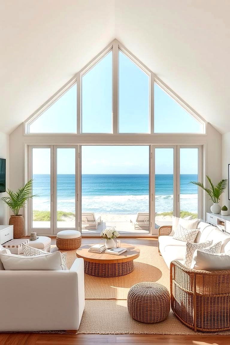 Bring the Outdoors In with Indoor Plants - 24 Hamptons Living Room Ideas