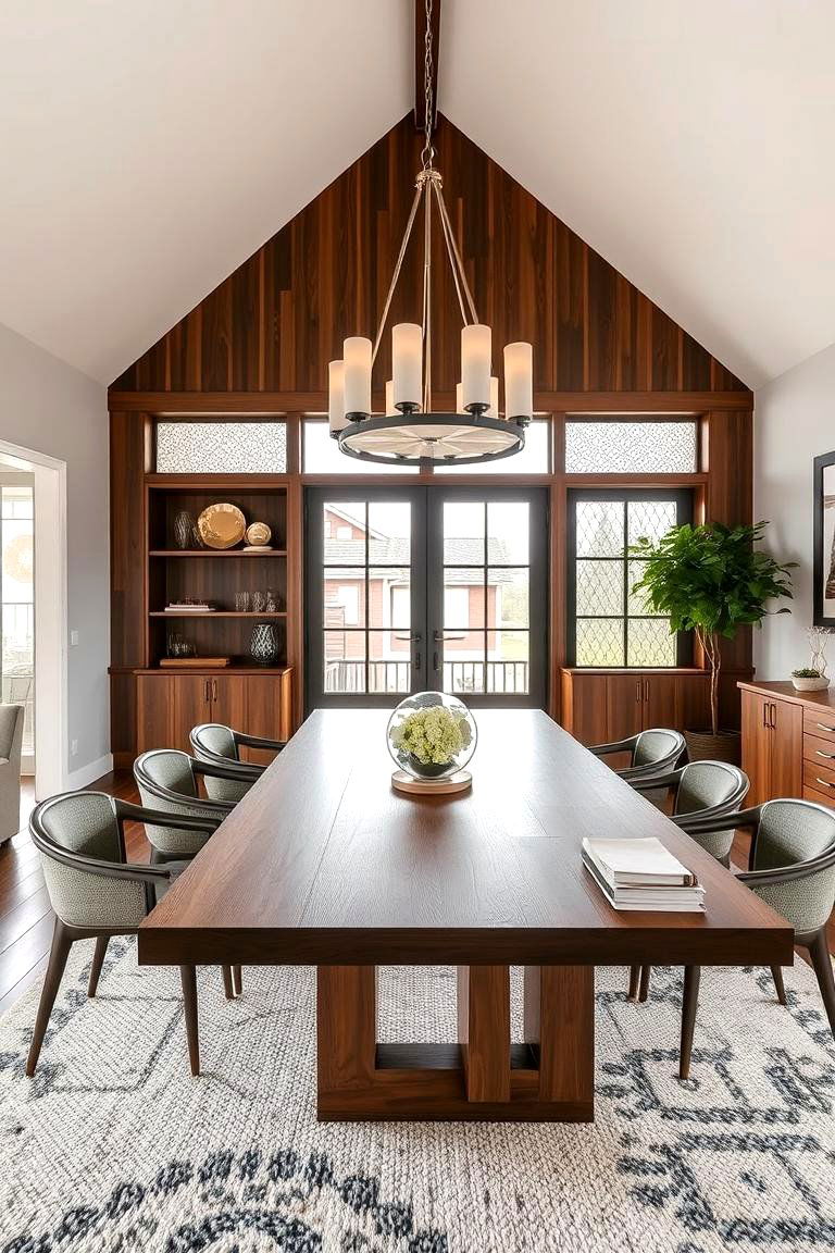 Bringing in Greenery - 24 Mid-century Modern Dining Rooms