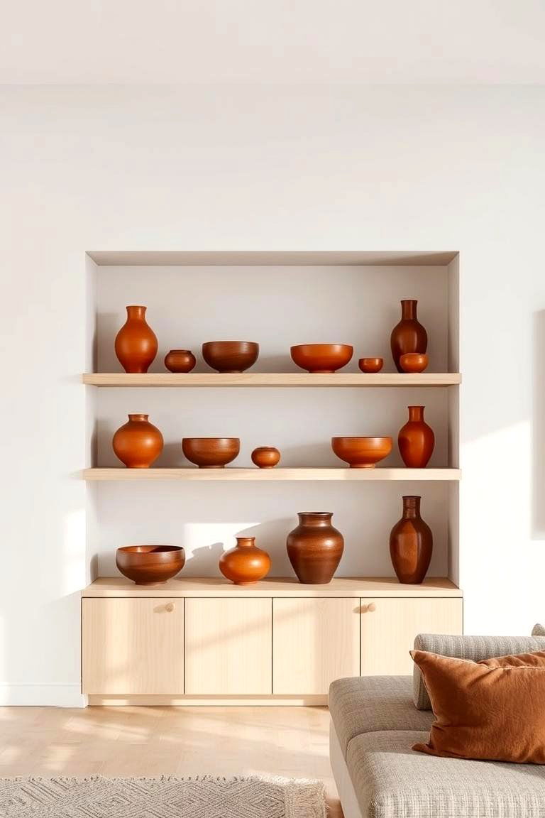 Bronze Orange Decorative Bowls and Vases - 24 Orange Room Ideas