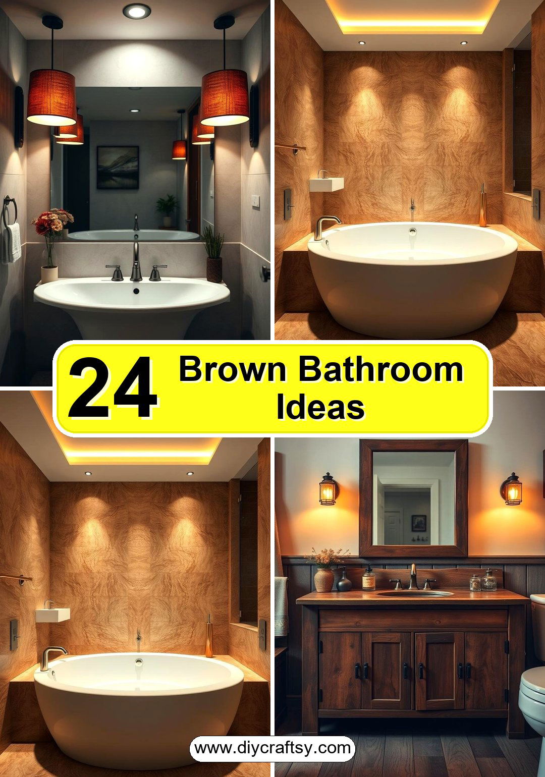 Brown Bathroom Ideas