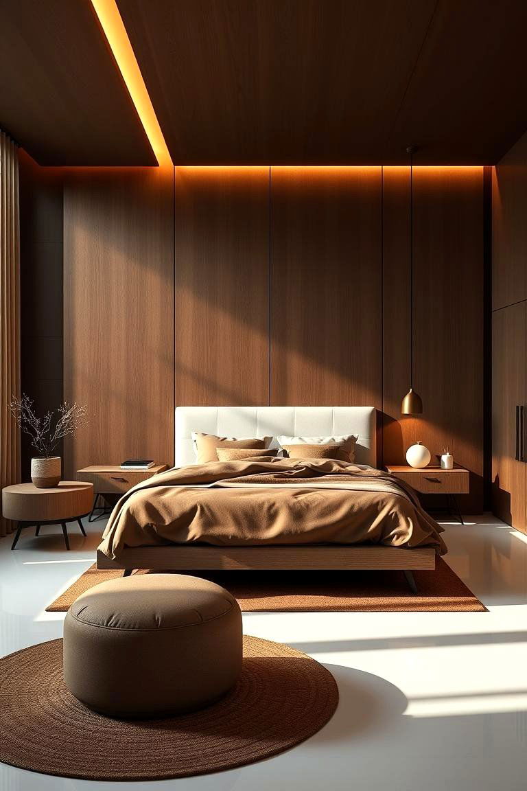 Brown and White Harmony - 24 Brown Bedroom Ideas