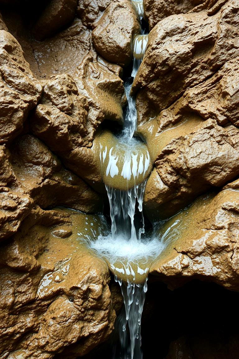Bubbling Rock Formation - 24 Water Feature Ideas