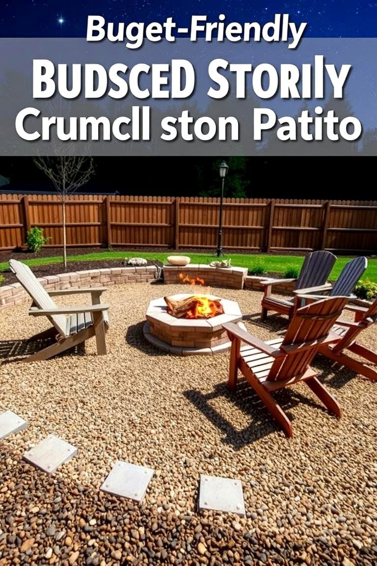 Budget Friendly Crushed Stone - 24 Patio Flooring Ideas
