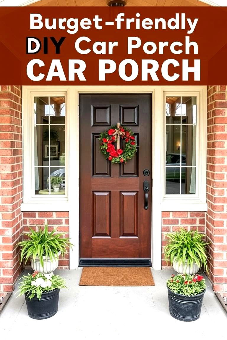 Budget Friendly DIY Car Porch Design - 24 Car Porch Design Ideas