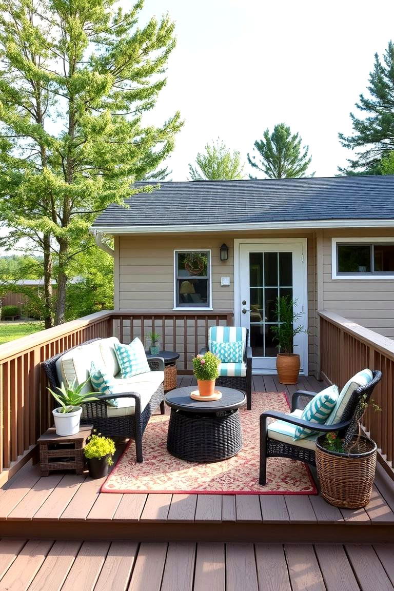 Budget Friendly Deck - 24 Mobile Home Deck Ideas