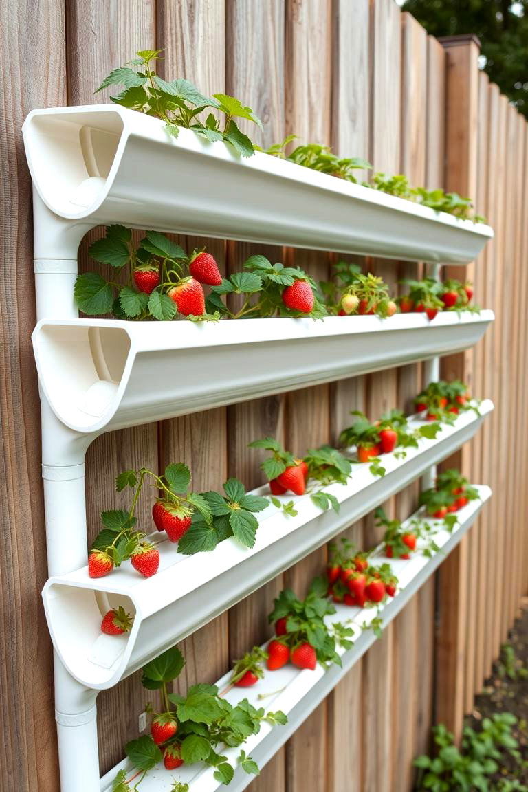 Budget Friendly Gutters as Planters - 24 Inexpensive Raised Garden Bed Ideas