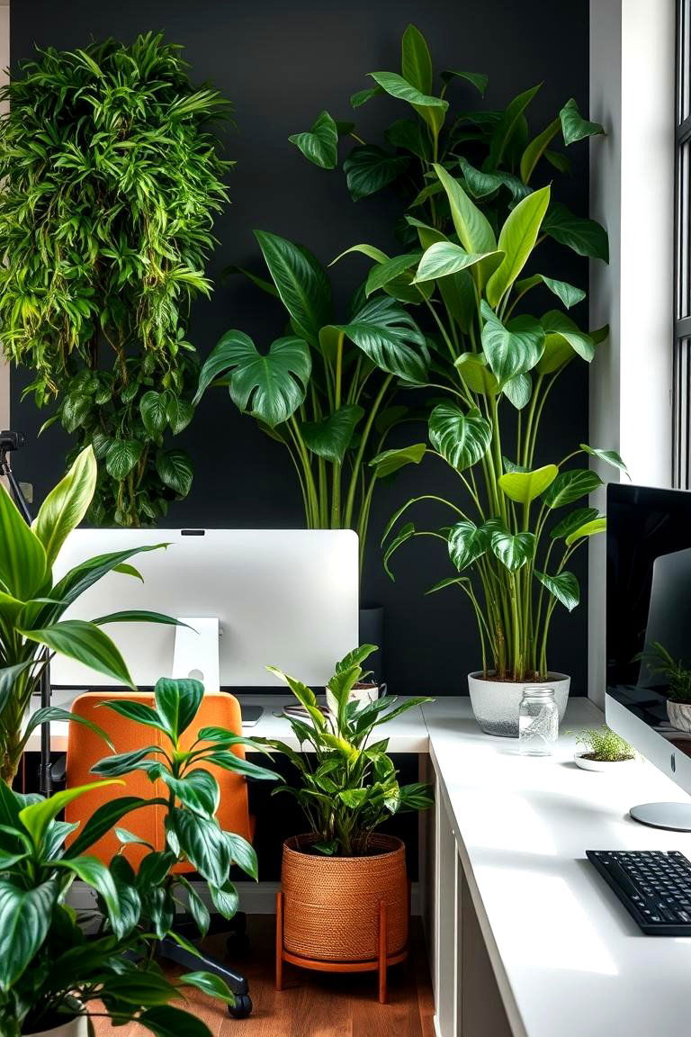Budget Friendly Indoor Plants - 24 Budget Home Office Ideas