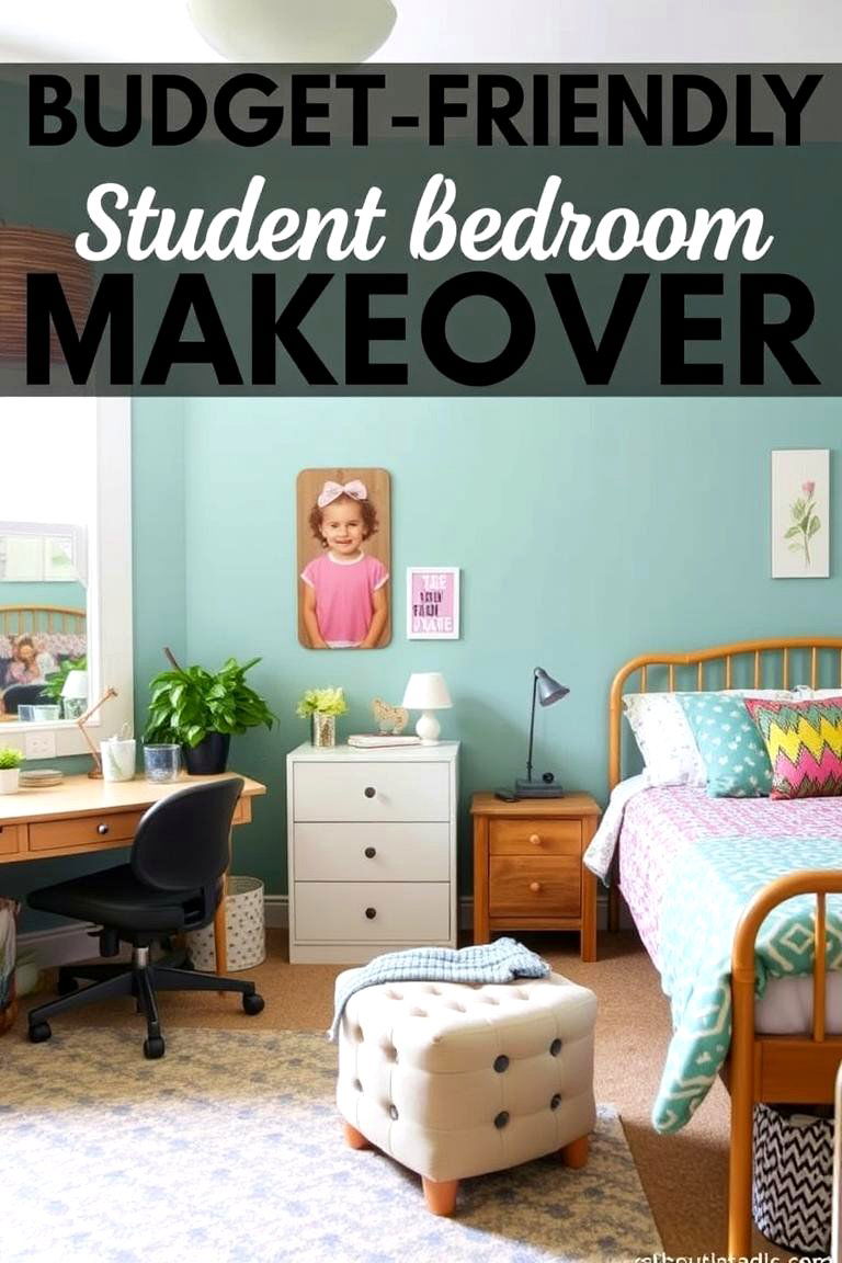 Budget Friendly Makeover - 24 Student Bedroom Design Ideas