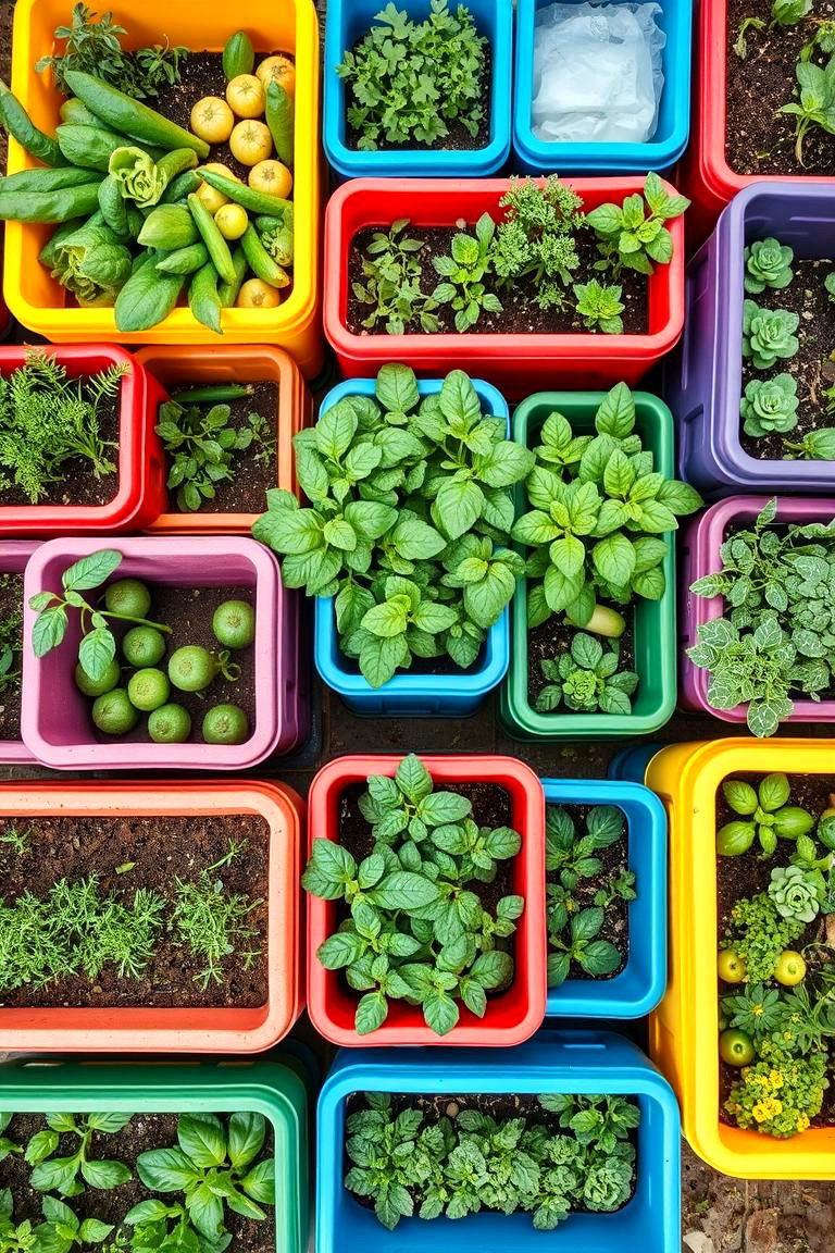 Budget Friendly Plastic Container Gardens - 24 Inexpensive Raised Garden Bed Ideas