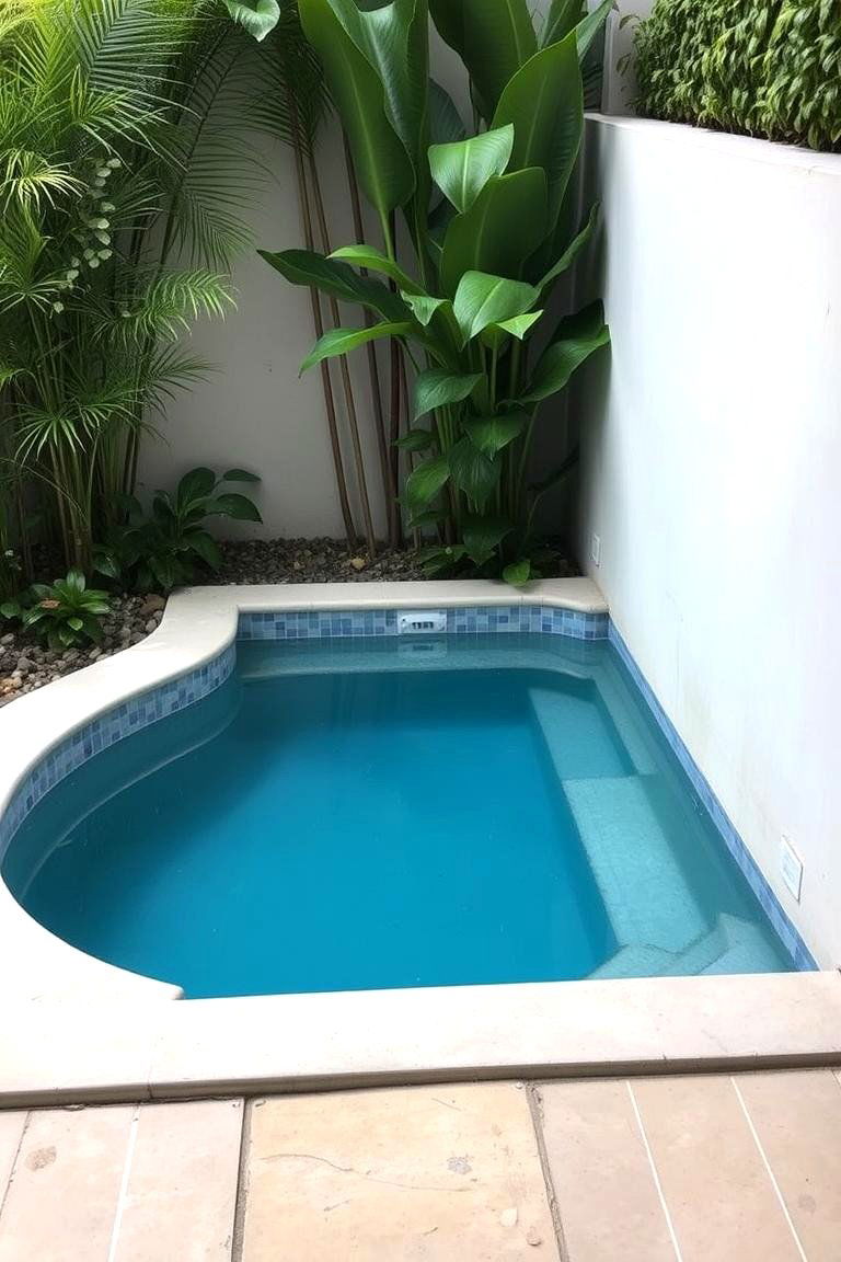 Build a Small Plunge Pool in a Corner - 24 Backyard Pool Ideas on a Budget