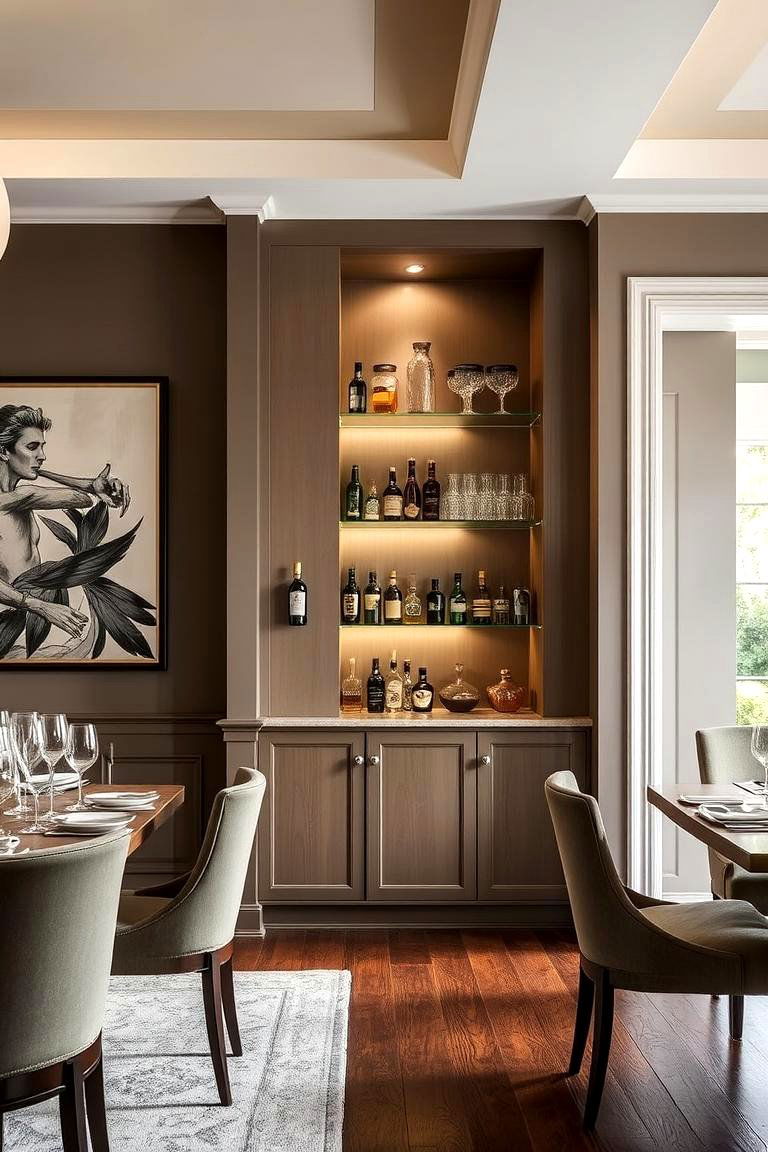 Building a Built in Bar Area - 24 Wall Niche Ideas