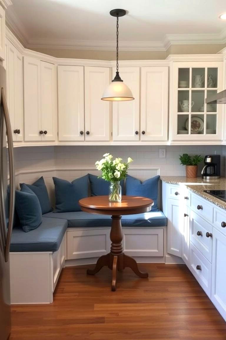 Built In Banquette Seating for Cozy Meals - 24 U Shaped Kitchen Ideas
