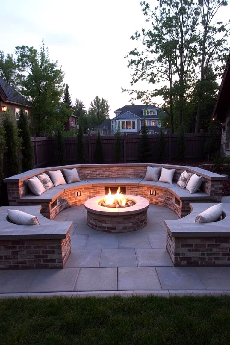 Built In Bench Seating - 24 Backyard Patio Ideas