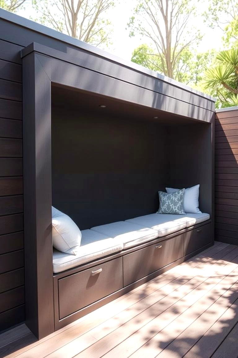 Built In Bench Seating - 24 Deck Seating Ideas