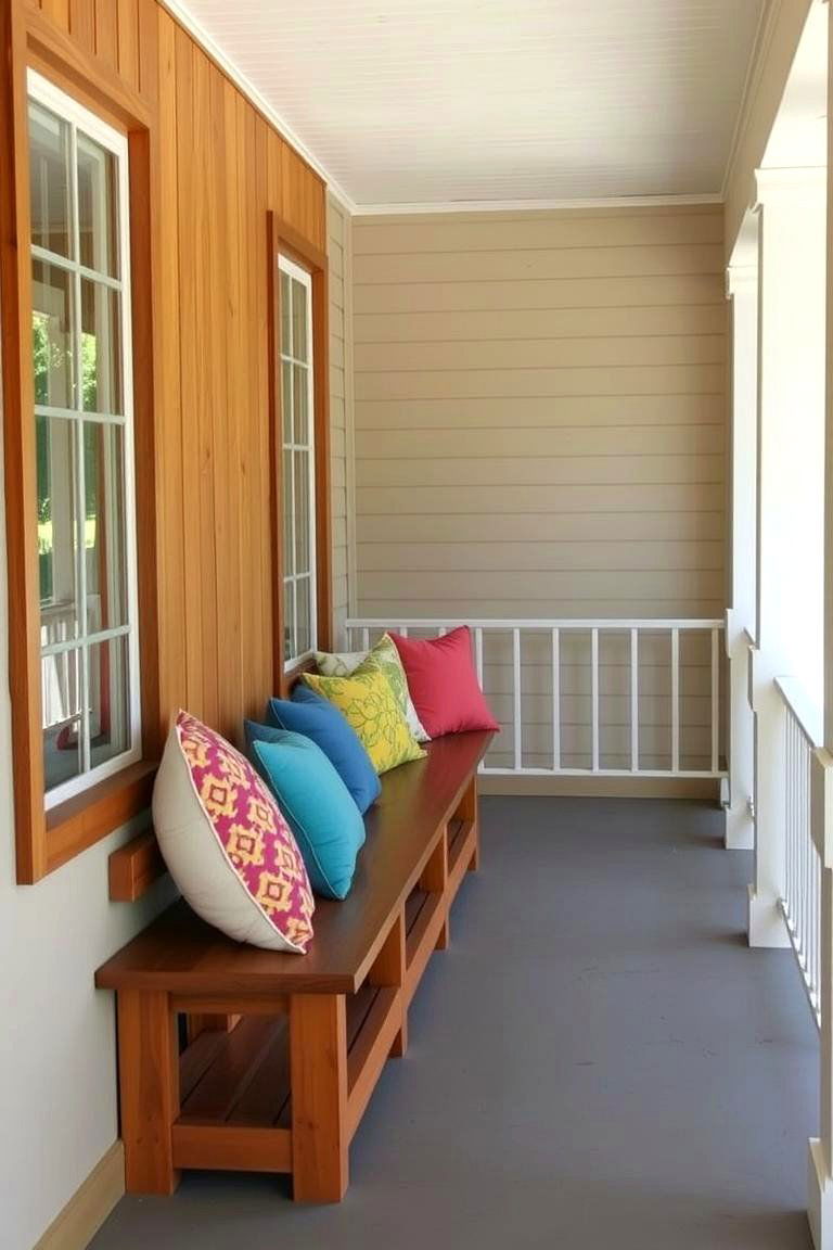Built In Bench Seating - 24 Side Porch Ideas