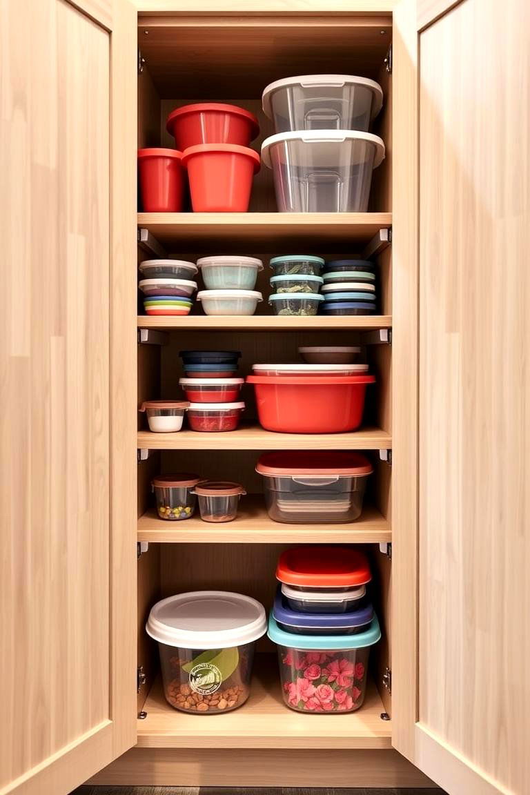 Built In Cabinet Organizers - 24 Tupperware Organization Ideas