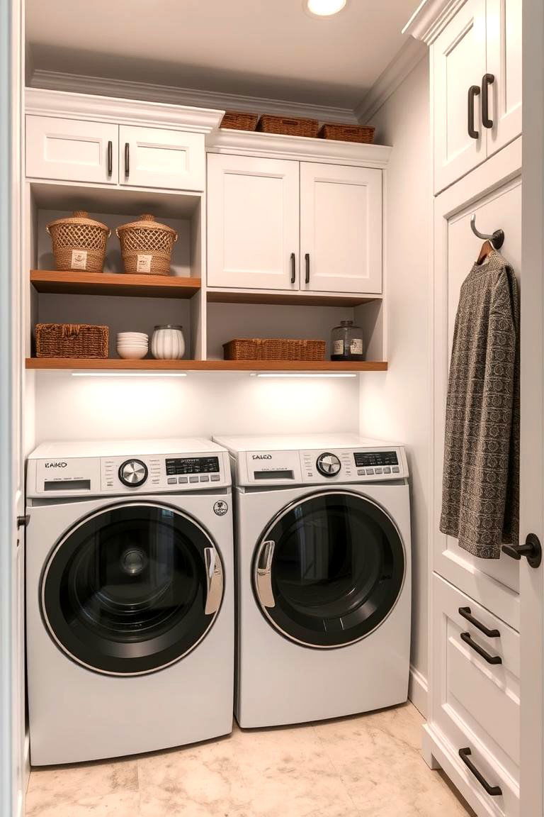 Built In Cabinet Shelving - 24 Laundry Room Shelving Ideas