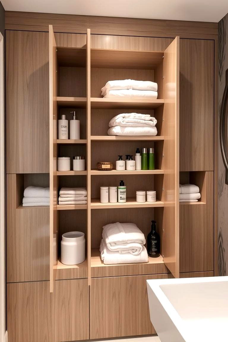 Built In Cabinets - 24 Bathroom Storage Ideas