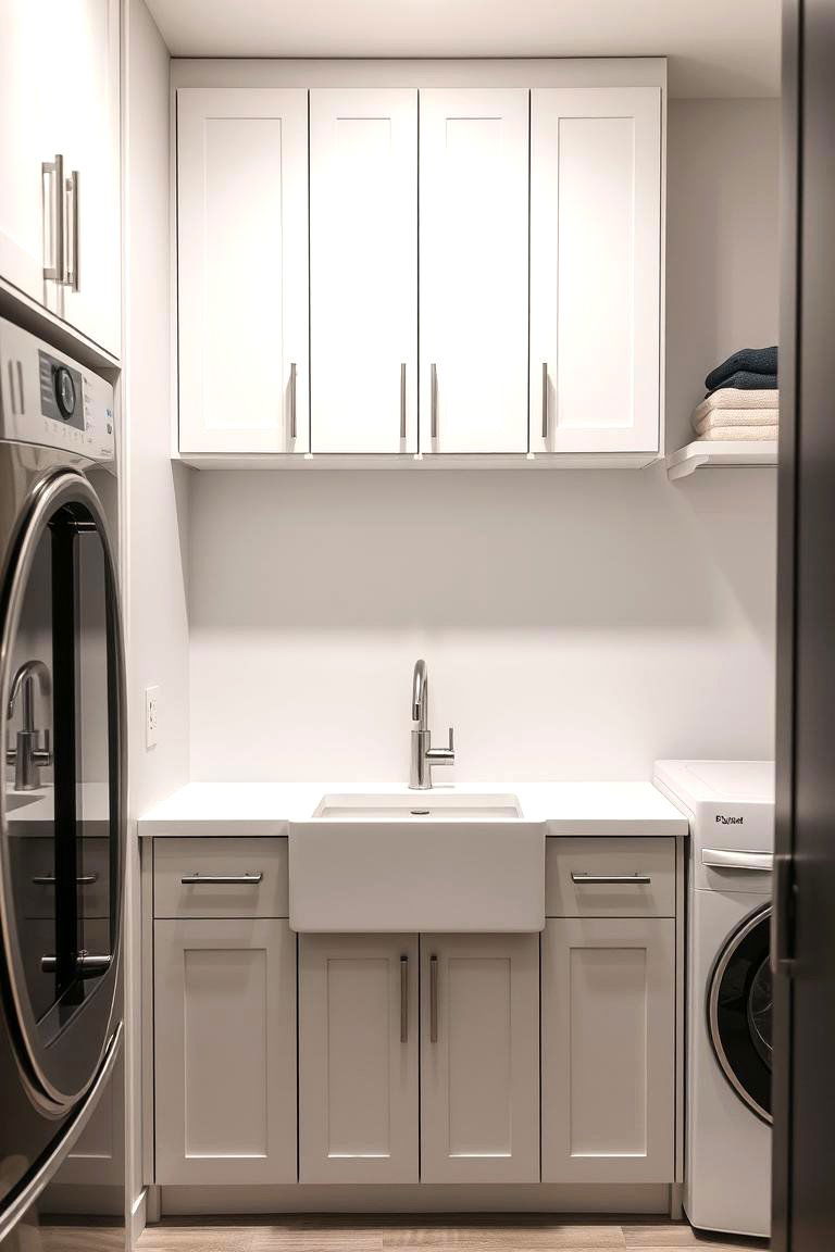 Built In Convenience - 24 Laundry Room Sink Ideas