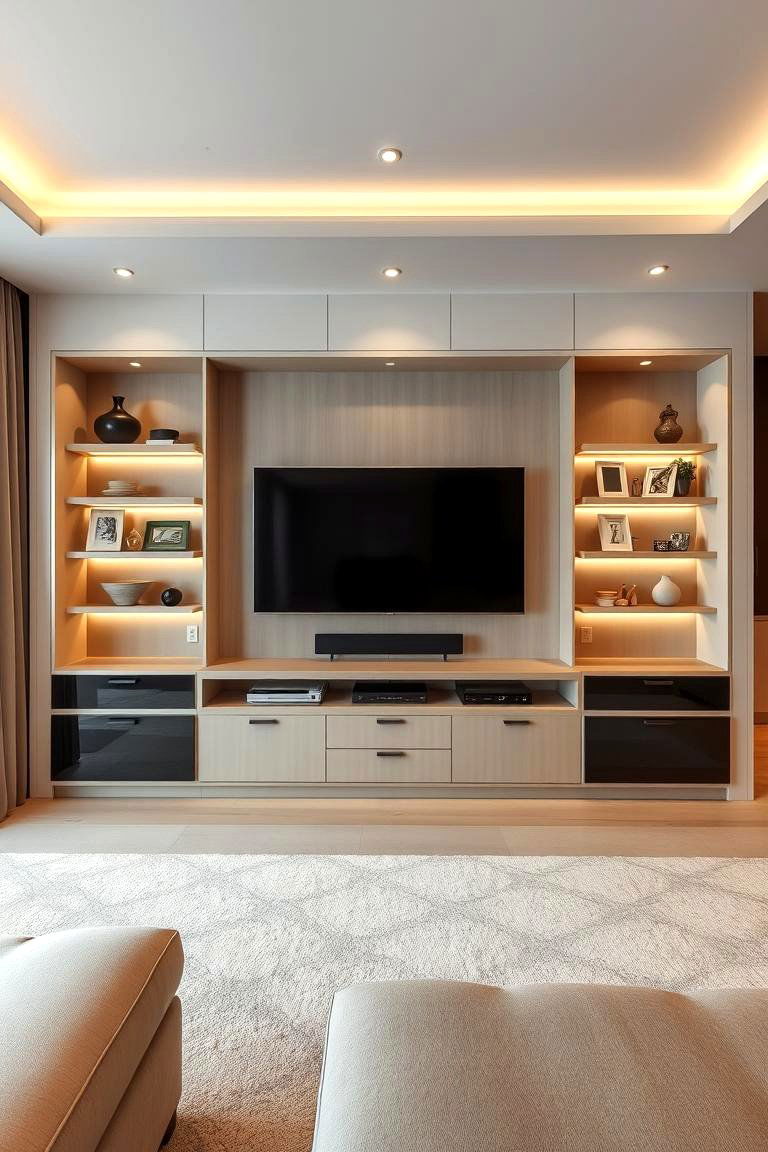 Built In Entertainment Centers - 24 Living Room Storage Ideas