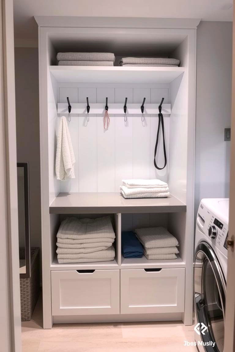 Built In Folding Stations - 24 Stackable Laundry Room Ideas