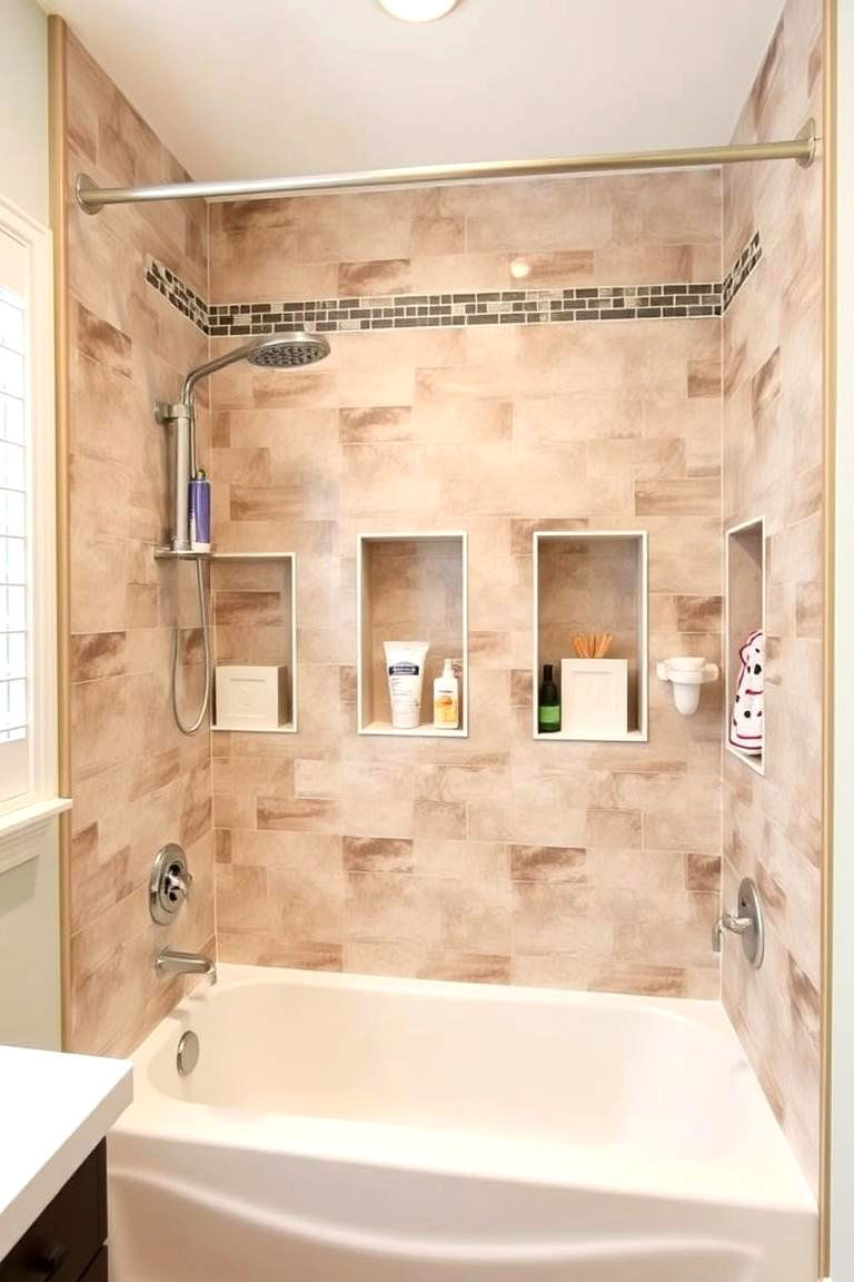 Built In Niches for Storage - 24 Tub-shower Combo Ideas