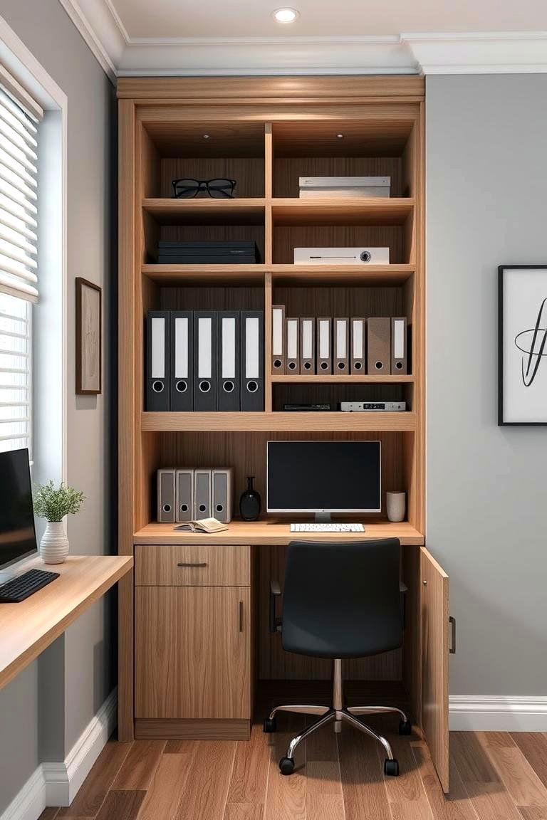 Built In Office Storage Cabinet - 24 Corner Cabinet Ideas