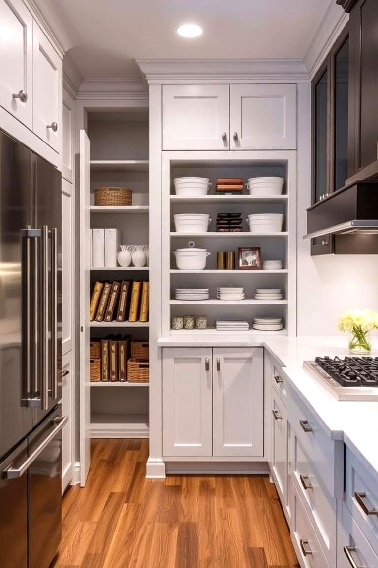 Built In Pantry Solutions - 24 Craftsman Kitchen Ideas