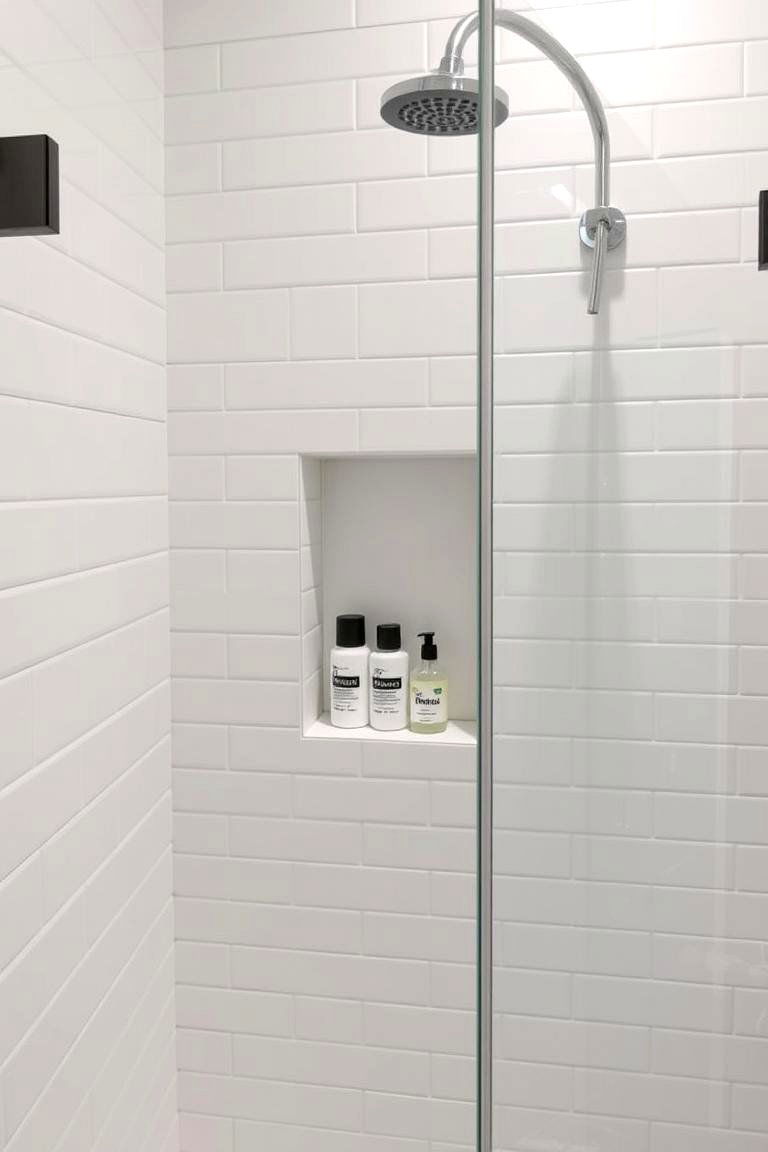 Built In Shower Niche - 24 Modern Shower Ideas