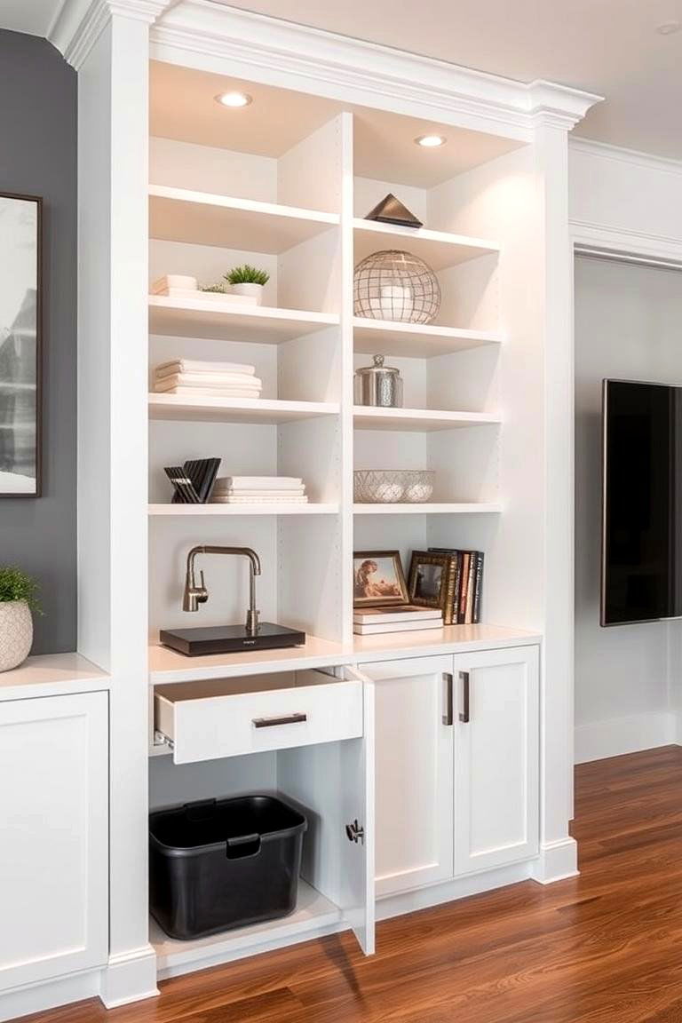 Built In Storage Console - 24 Tv Console Decor Ideas