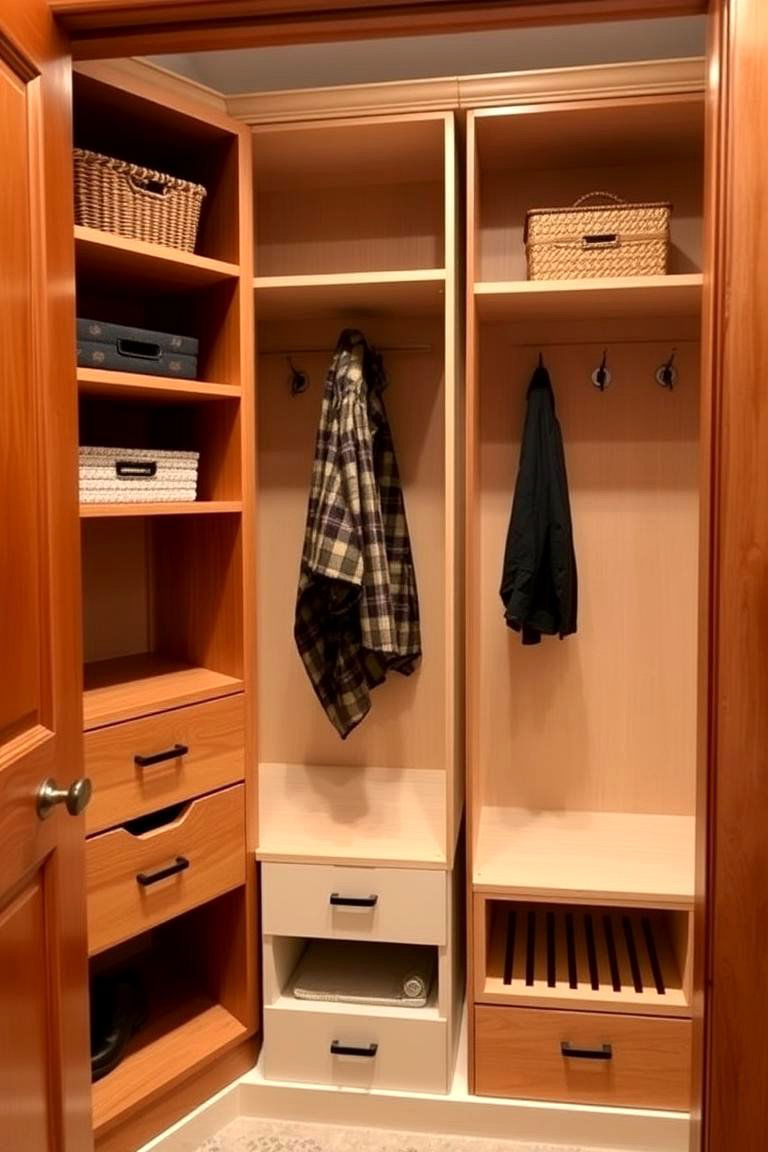 Built In Storage with Customization - 24 Entryway Closet Ideas